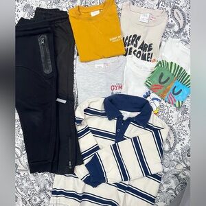 3-4T 8pcs. Zara Boys Shirts and Joggers Lot/Bundle